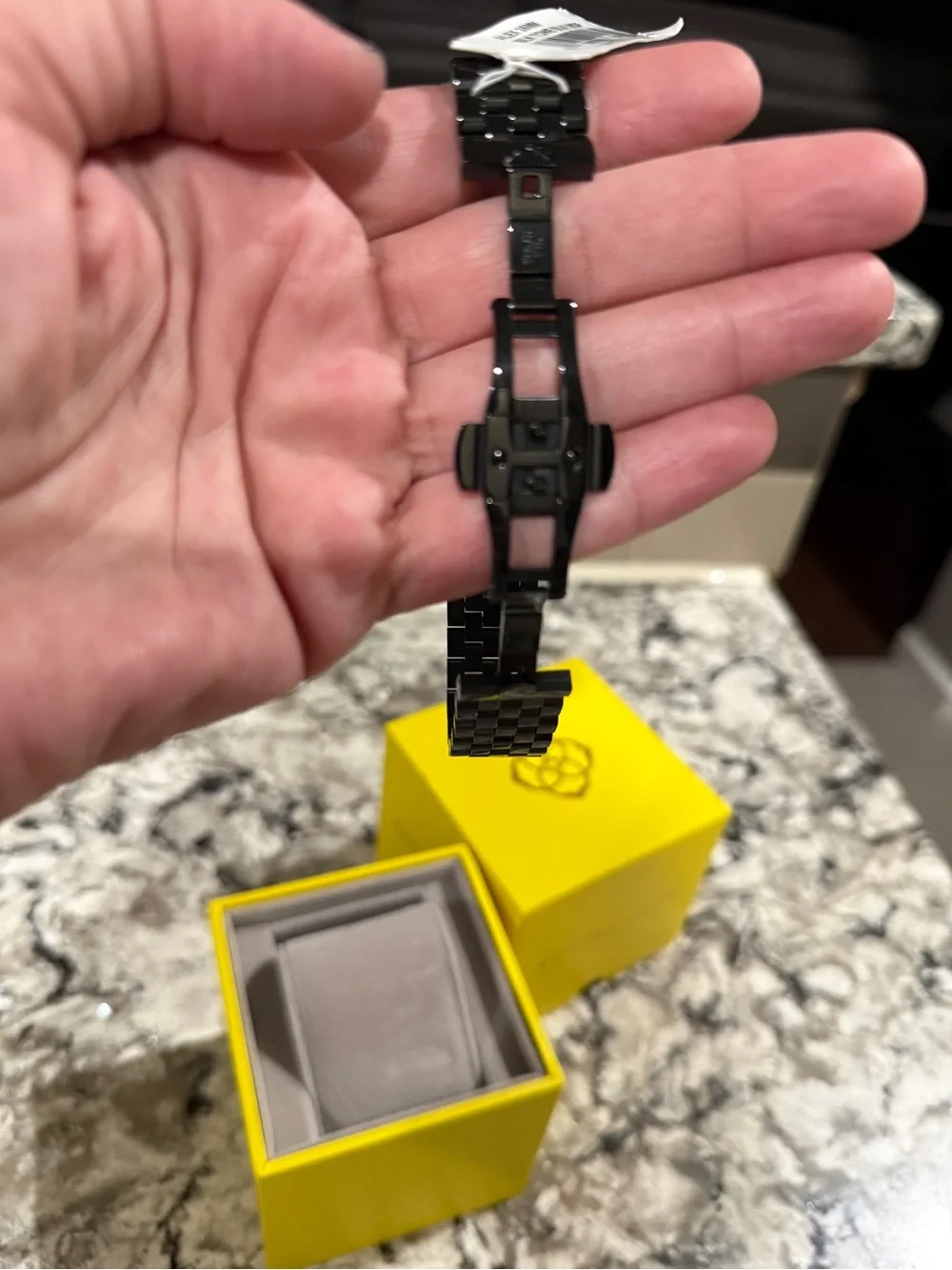 Kendra Scott Black Tone Women’s Watch with Gold Accents